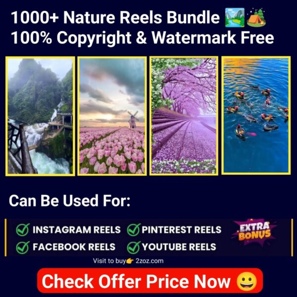1200+ 4K Nature Reels Bundle
